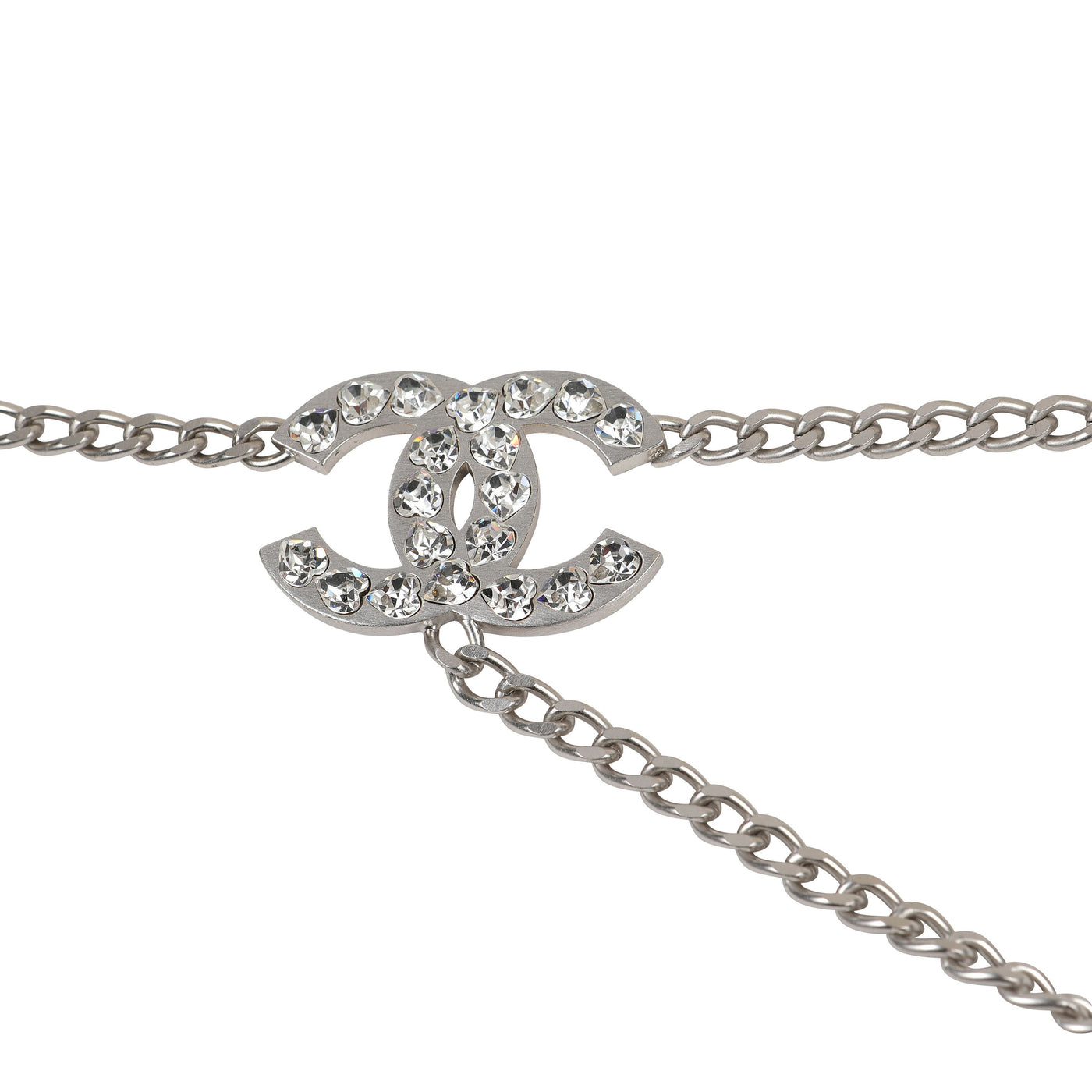 Chanel Silver Heart Crystal Belt (2004)
