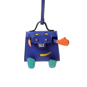 Hermès Blue Electric Kelly Doll Bag Charm