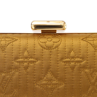 Louis Vuitton Minaudiere Moutard Satin Crossbody with Gold Hardware
