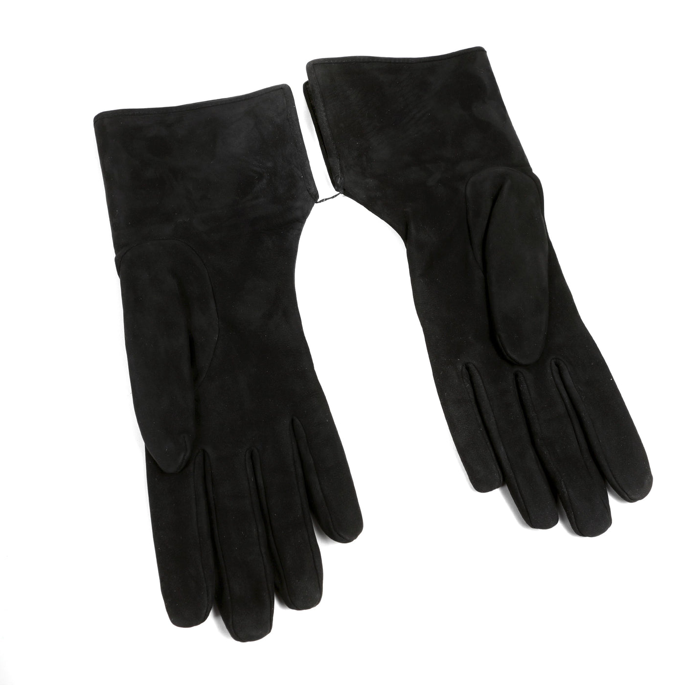 Chanel Black Suede Gloves