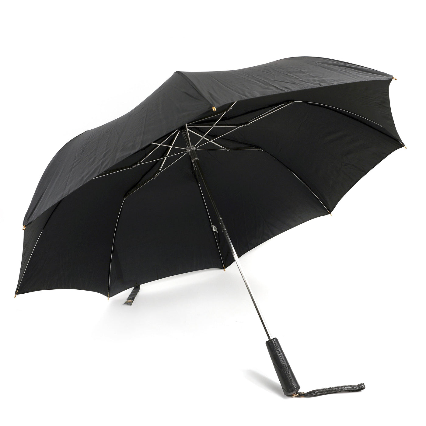 Chanel Black Umbrella w/ Quilted Holder
