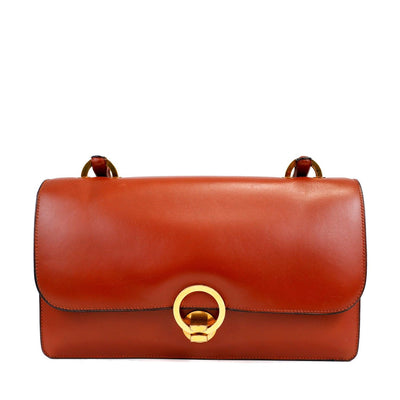 Hermès Rust Box Calf Lydia Handbag - Only Authentics