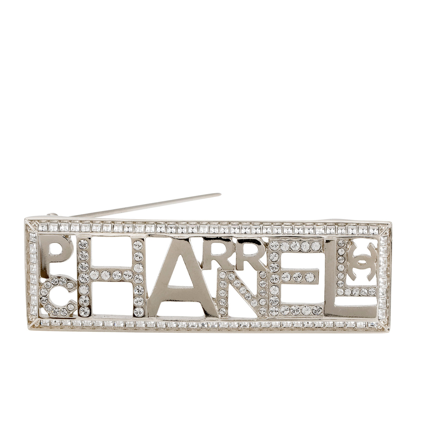Chanel Pharrell Crystal Silver Pin