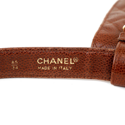 Chanel Brown Caviar Waist Bag