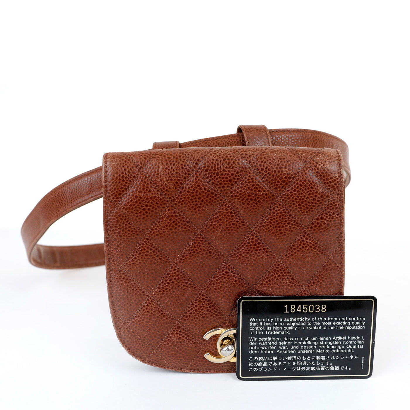 Chanel Brown Caviar Waist Bag