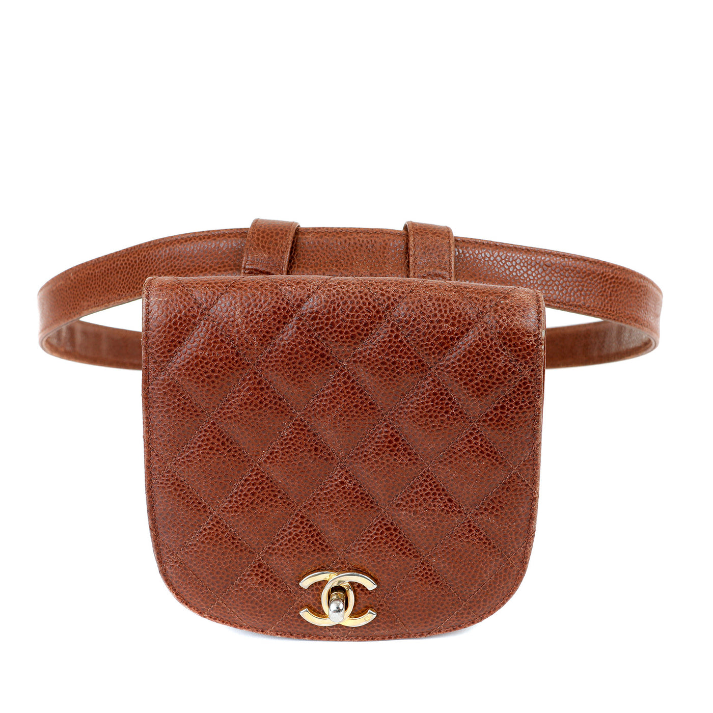 Chanel Brown Caviar Waist Bag