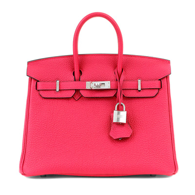 The "Hermès 25cm Strawberry Togo Leather Birkin" is a handbag from the luxury brand Hermès