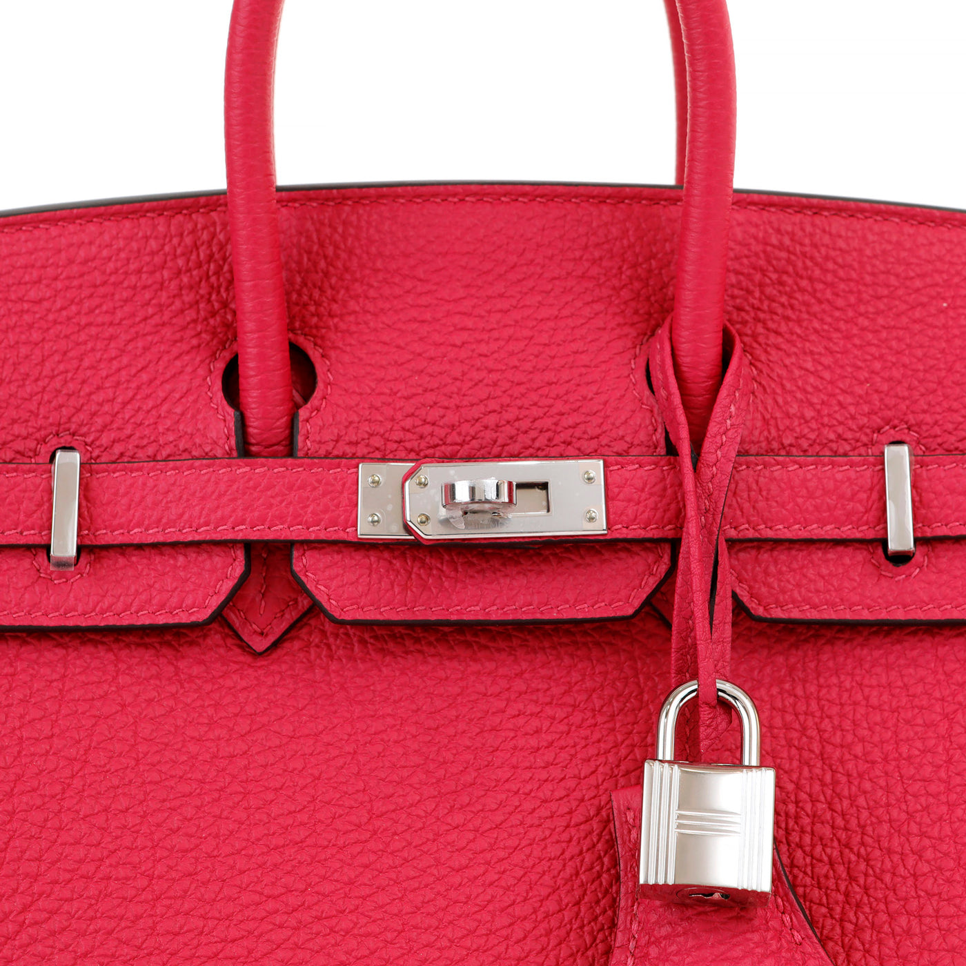 Hermès 25cm Strawberry Togo Leather Birkin with Palladium