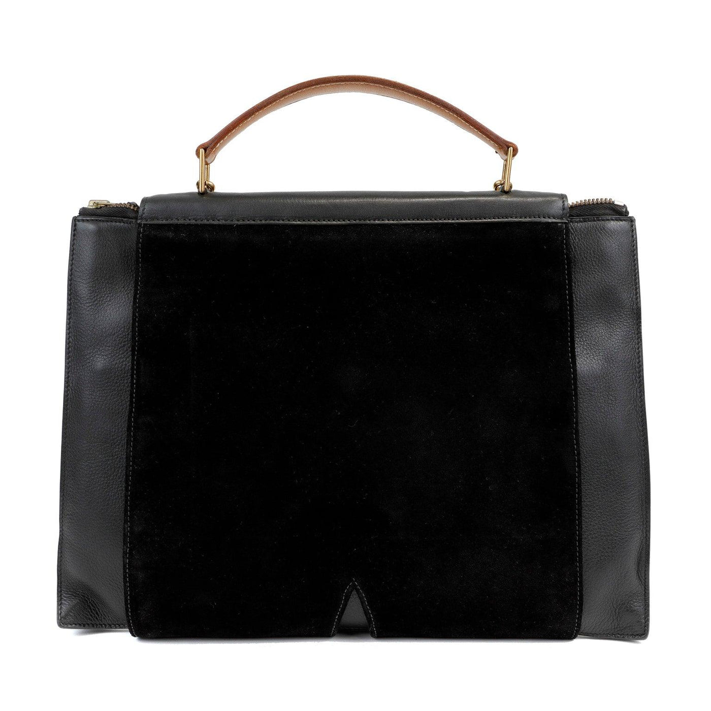 Hermès Black Leather and Lizard Portfolio Case - Only Authentics