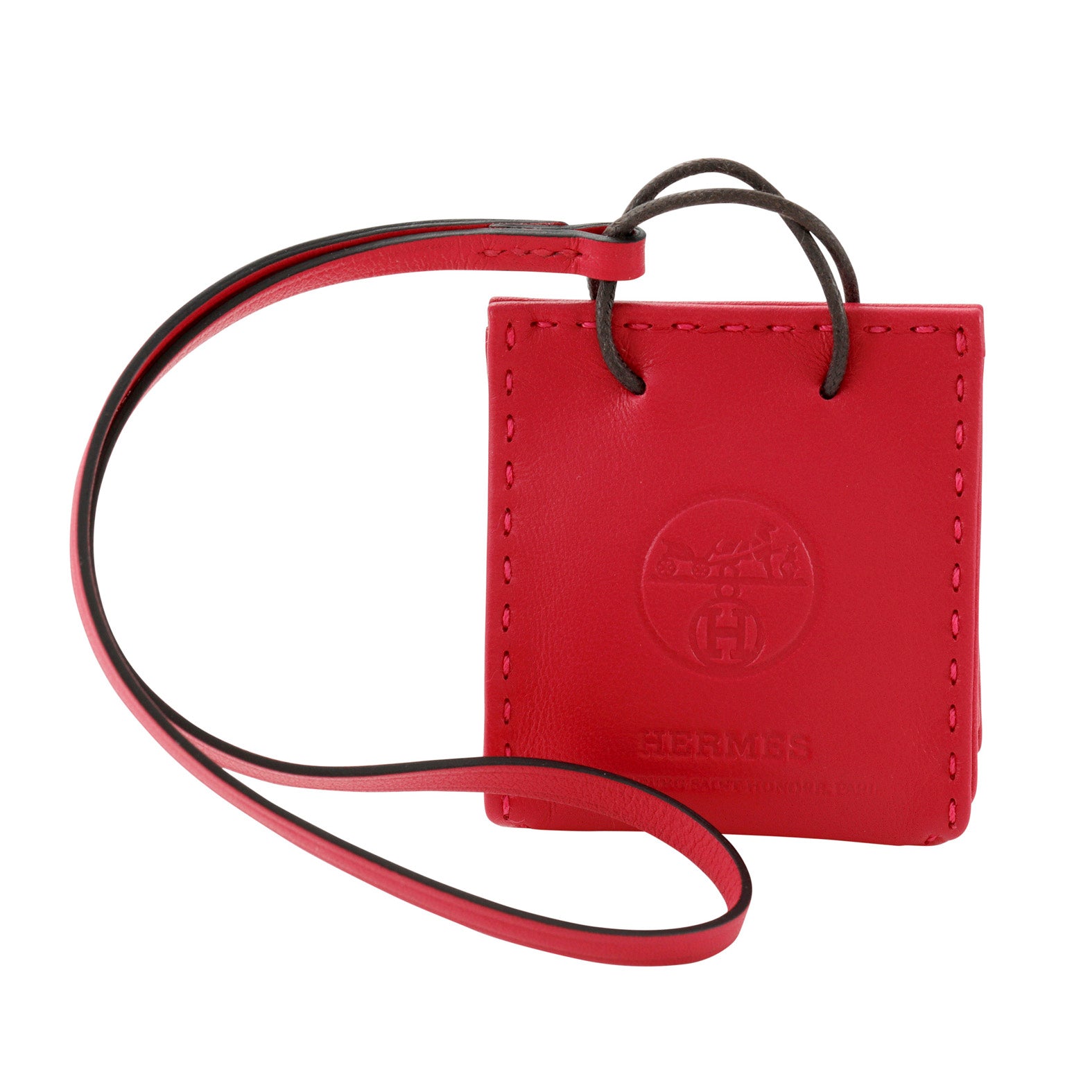 Hermes paper bag online charm