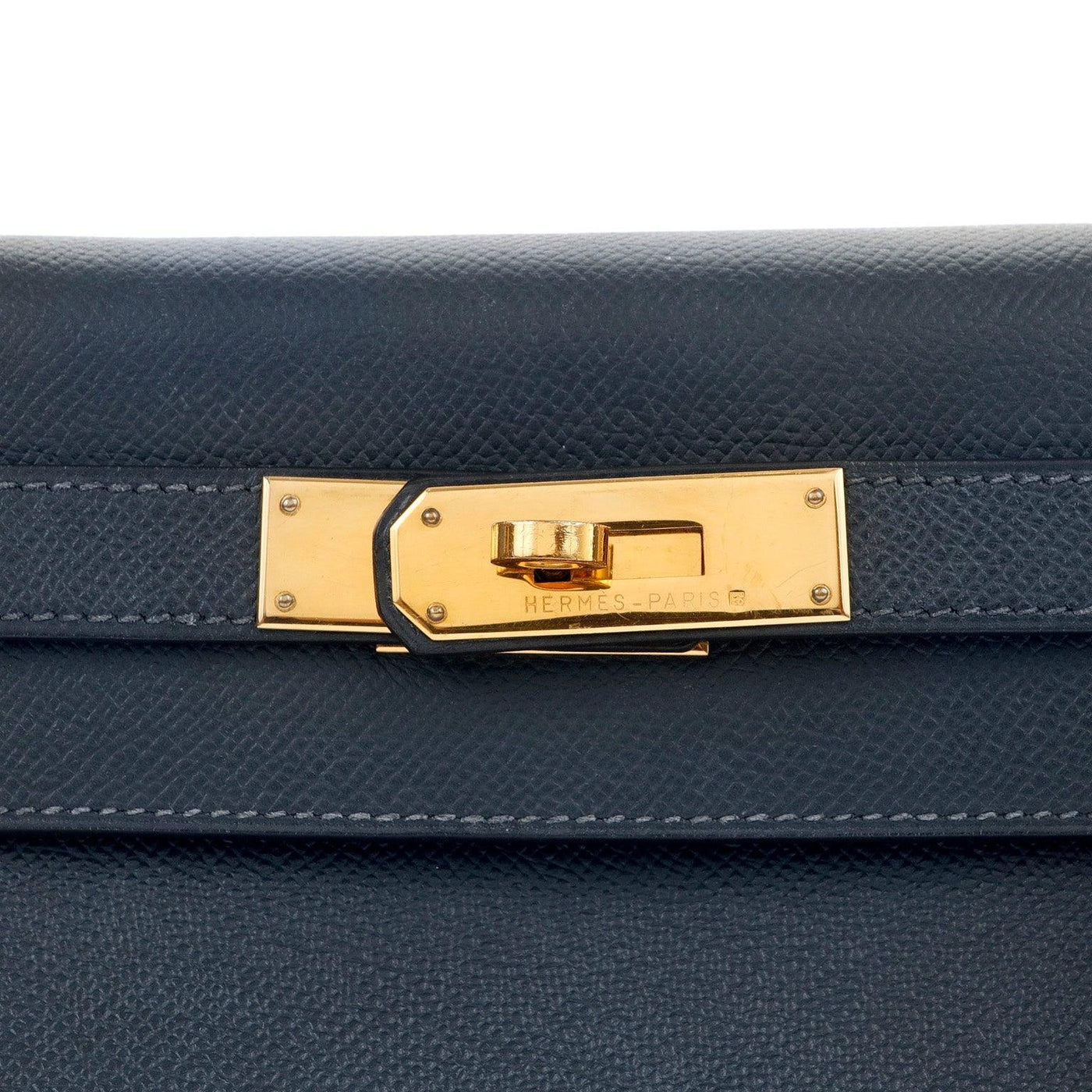 Hermès Kelly 28 Bleu Nuit Epsom Sellier Gold Hardware