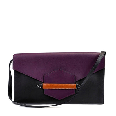 Hermès Tri Color Faco II Convertible Clutch  with Strap - Only Authentics