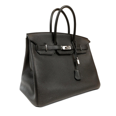 Hermès 35cm Black Togo Birkin with Palladium Hardware - Only Authentics