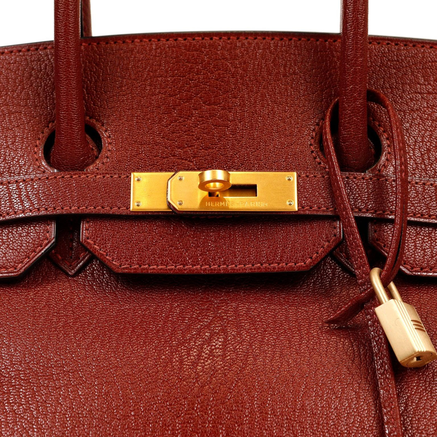 Hermès 35cm Bordeaux Chevre Birkin with Gold Hardware - Only Authentics