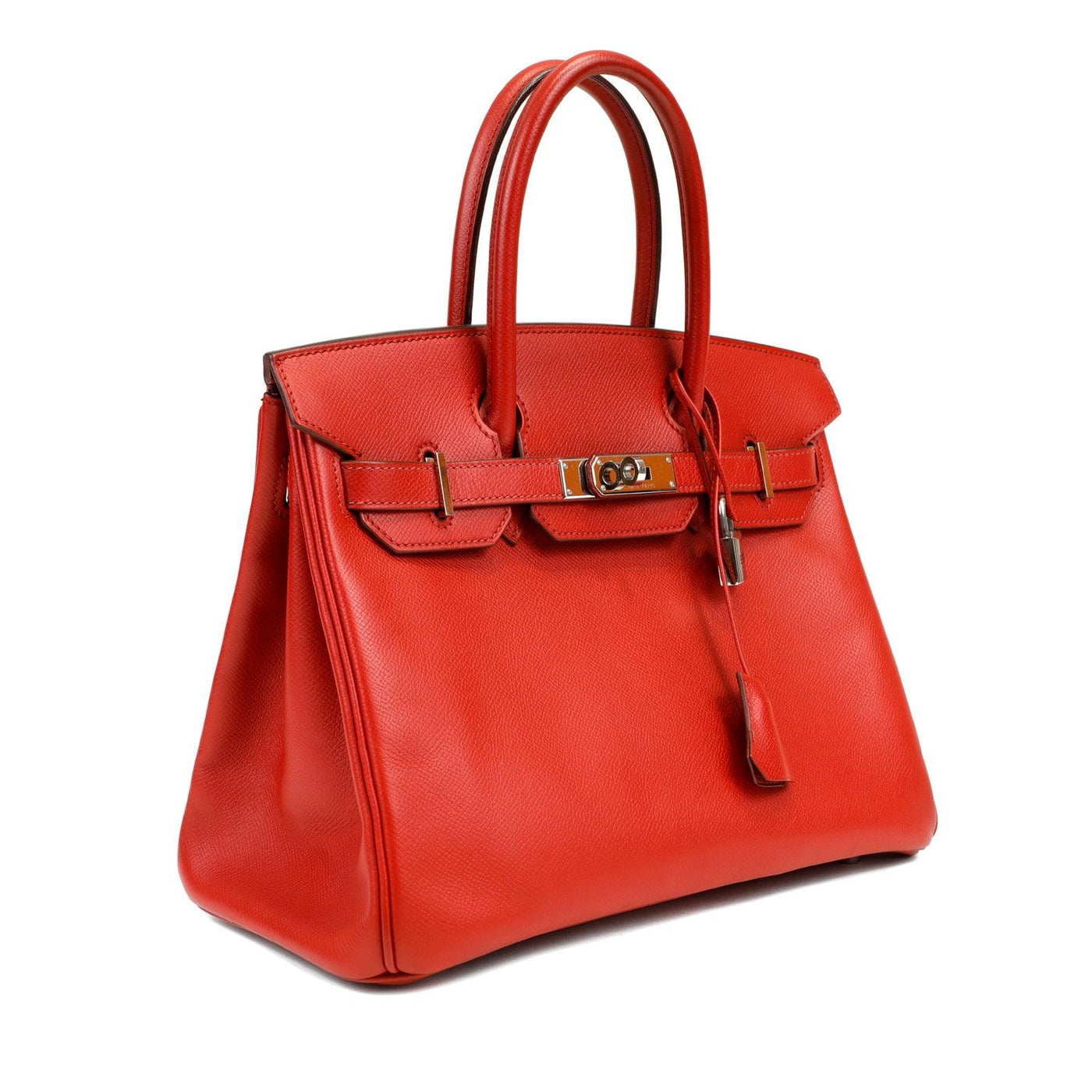 Hermès 30cm Vivid Red Epsom Leather Birkin - Only Authentics