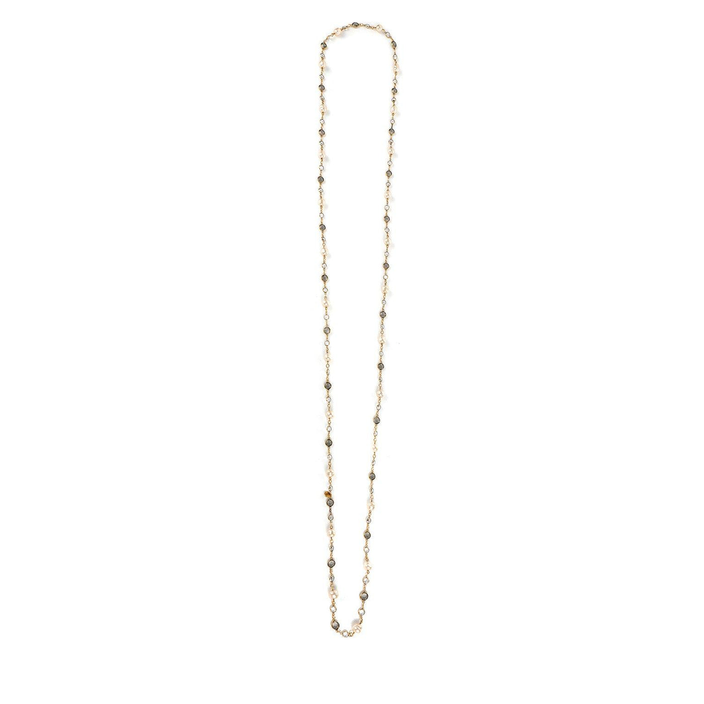Chanel Pearl and Crystal Opera Length Necklace - Only Authentics