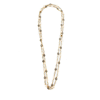 Chanel Pearl and Crystal Opera Length Necklace - Only Authentics