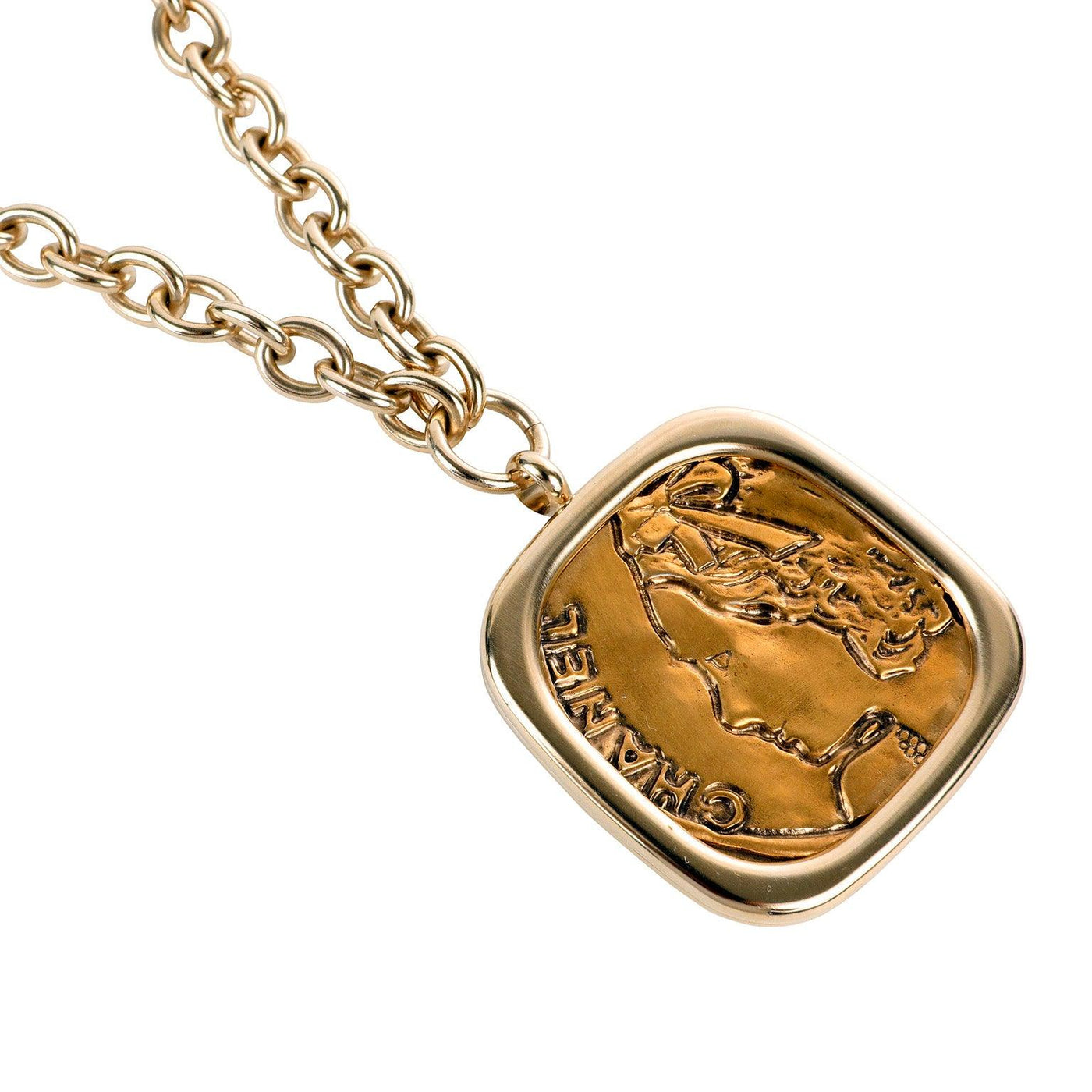 Chanel Large Gold Medallion Necklace - Only Authentics