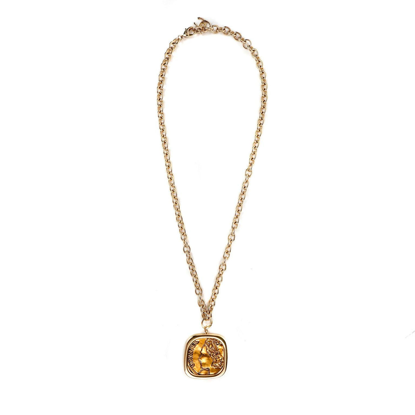 Chanel Large Gold Medallion Necklace - Only Authentics