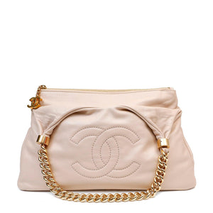 Chanel Beige Lambskin Rodeo Drive Hobo - Only Authentics