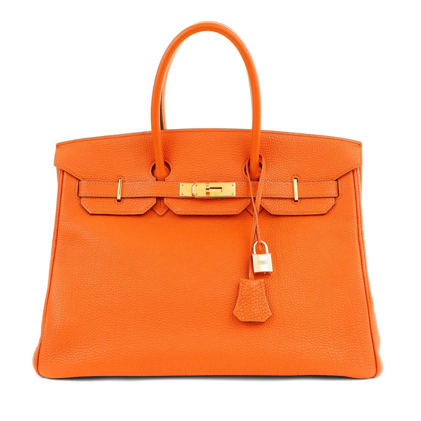 Hermès 35cm Orange Togo Birkin Gold Hardware - Only Authentics