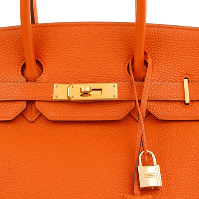 Hermès 35cm Orange Togo Birkin Gold Hardware - Only Authentics
