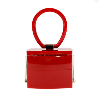 Chanel Red Lucite Devil Wears Prada Runway Bag