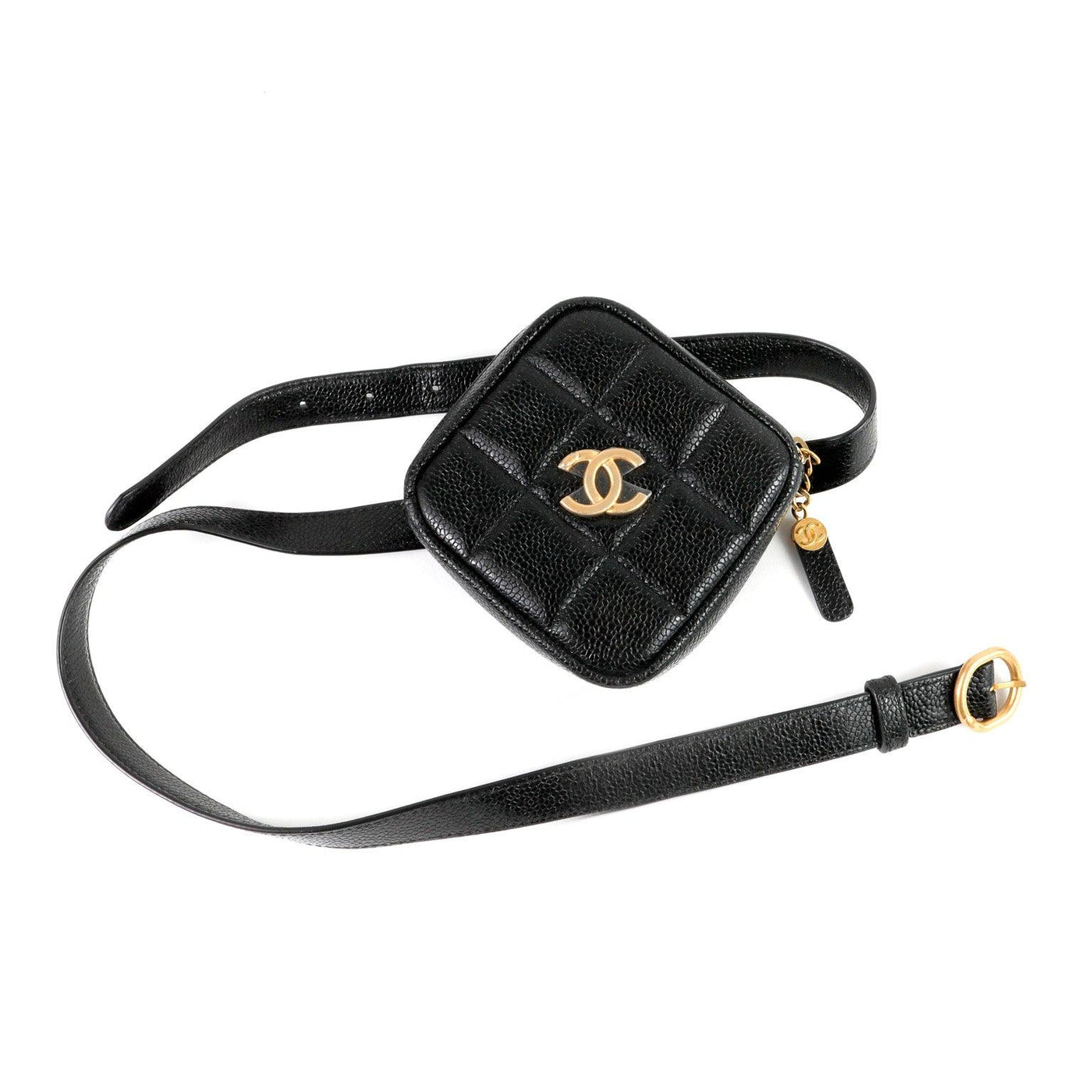 Chanel Black Caviar Leather Belt Bag - Only Authentics