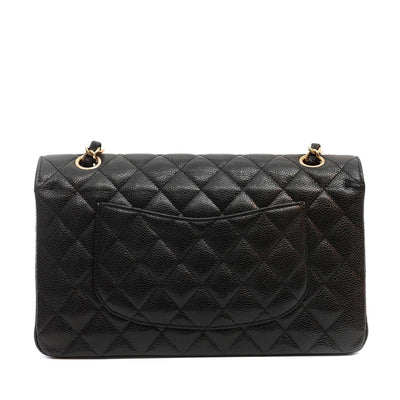 Chanel Black Caviar Medium Classic Flap with Gold Hardware - Only Authentics