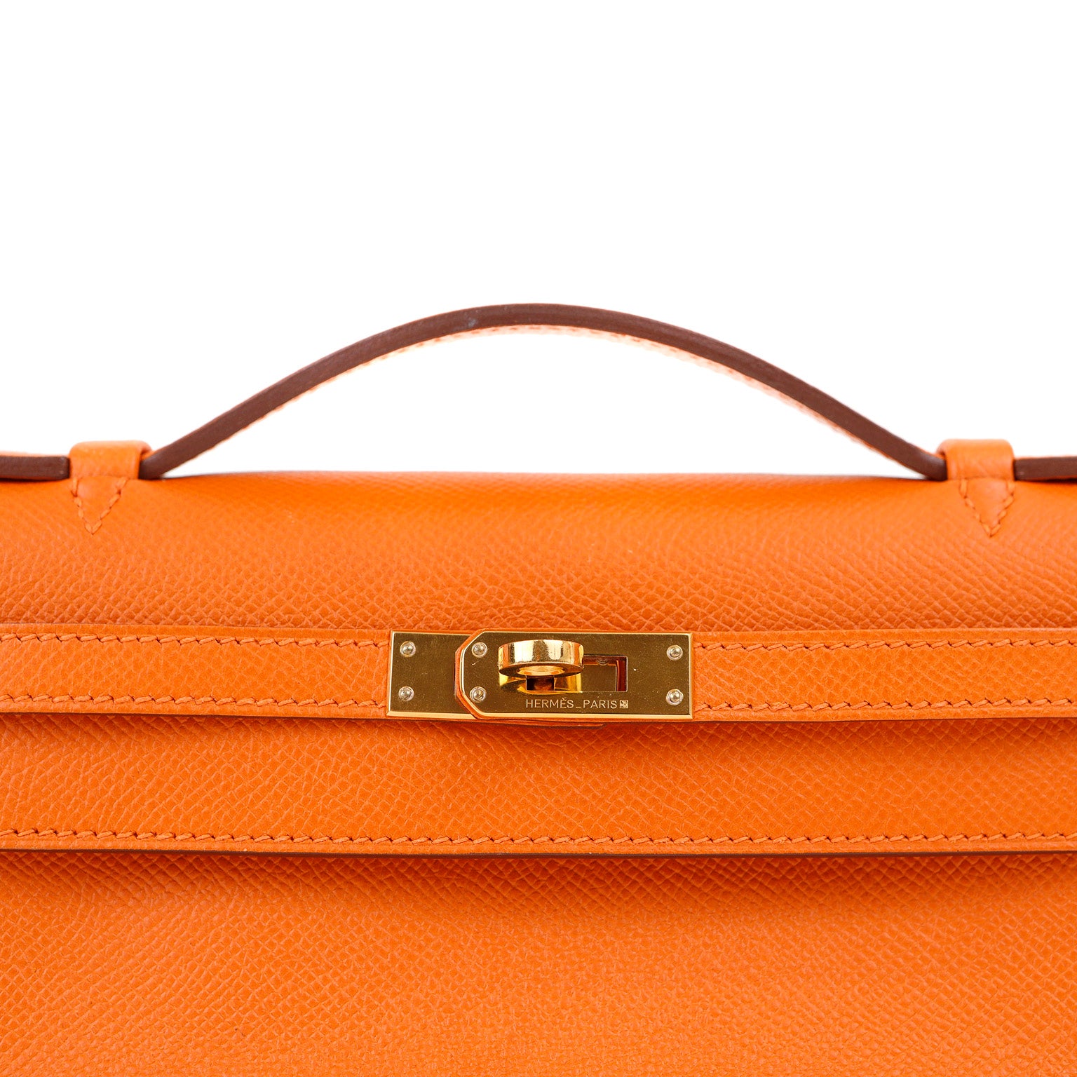 Hermes Kelly Handbag Orange Epsom with Gold Hardware 25 Orange 21664022