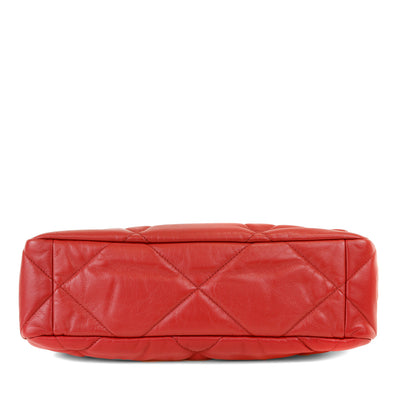 Chanel 19 Bag Red Lipstick Jumbo with Mixed Hardware
