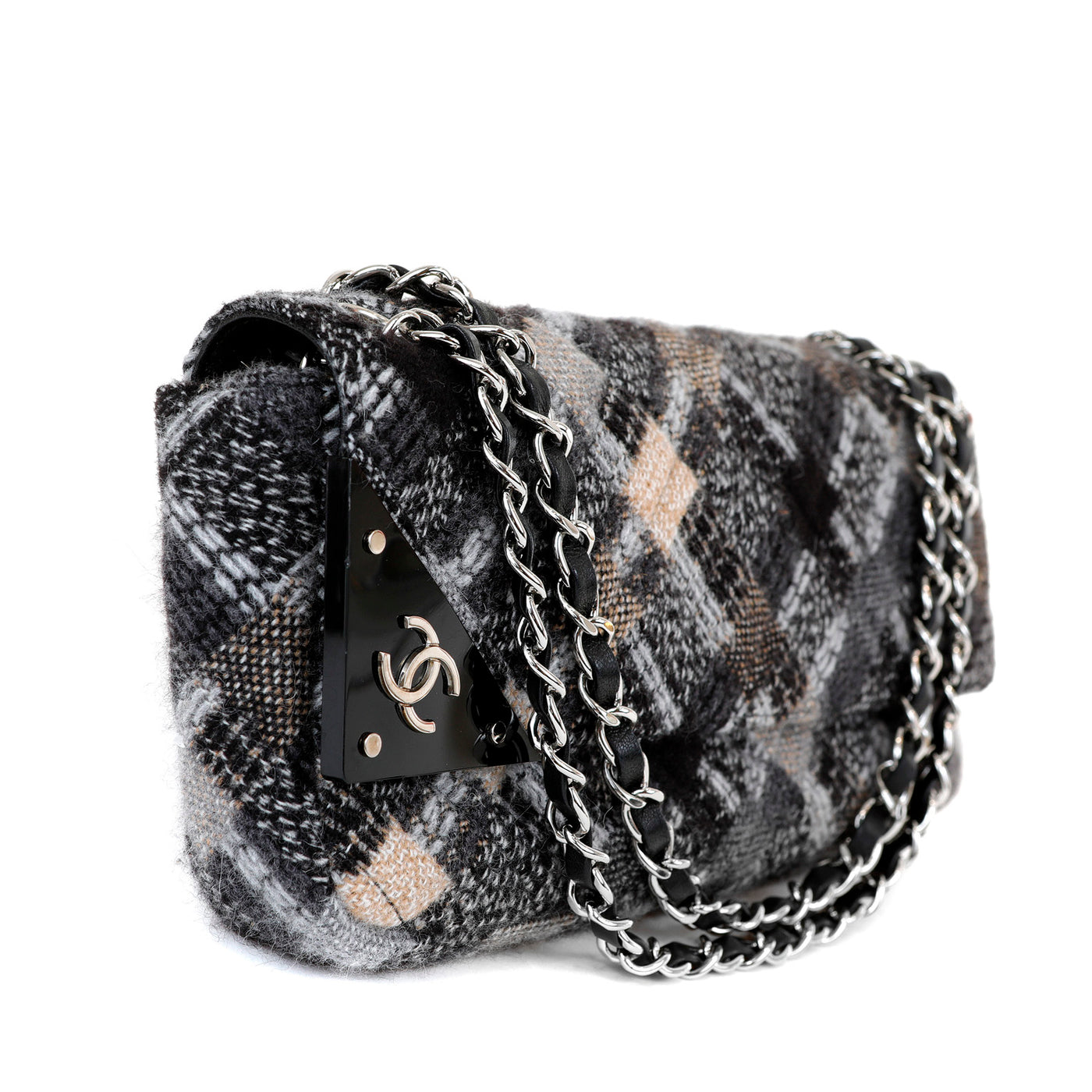 Chanel Tweed East  West Couture Flap