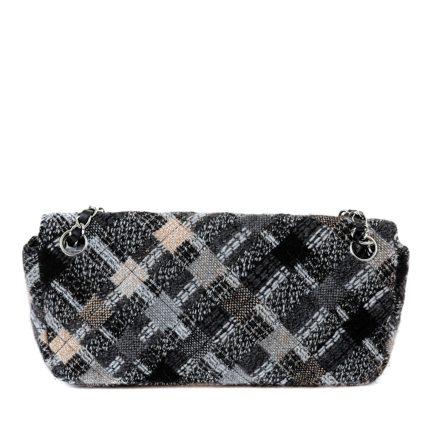 Chanel Tweed East  West Couture Flap Bag