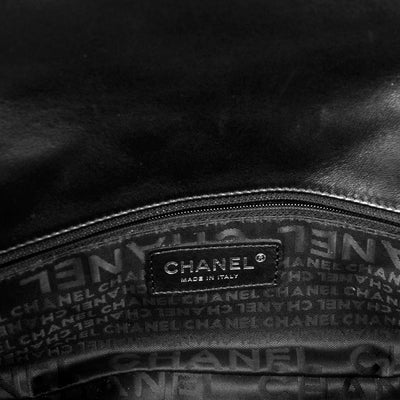Chanel Tweed East  West Couture Flap Bag