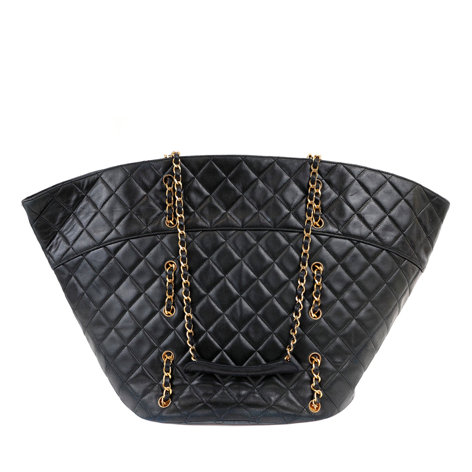 Chanel Vintage Quilted Day Tote w/ Gold Hardware – Only Authentics