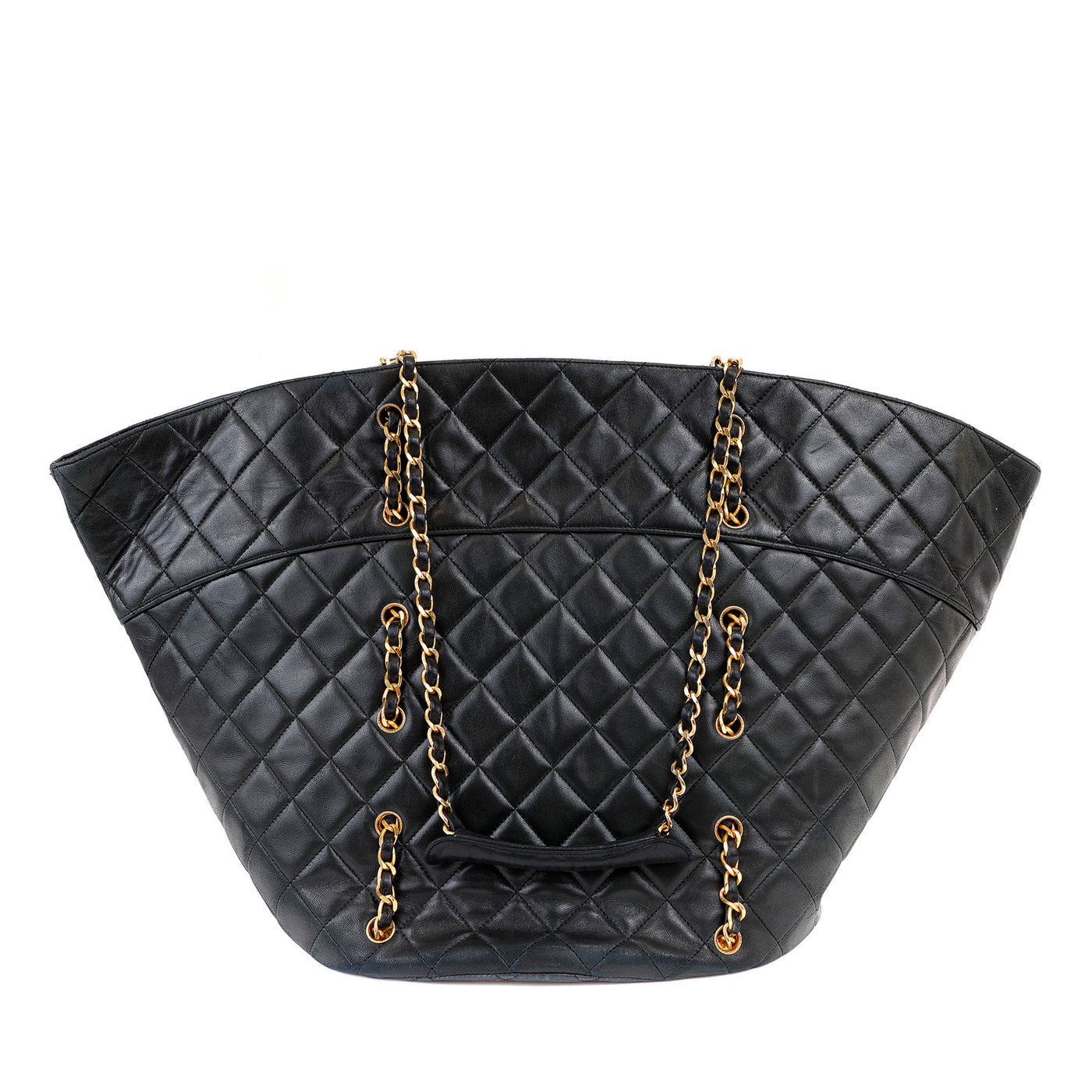 Chanel Vintage Quilted Day Tote w/ Gold Hardware