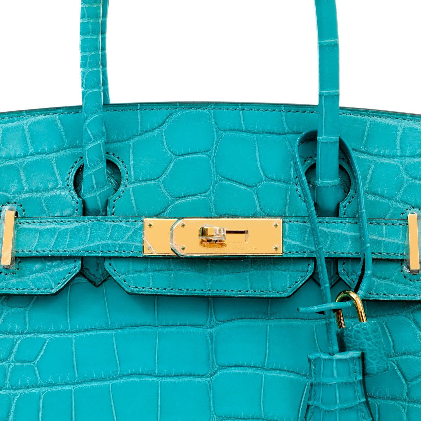 Shop the exclusive and rare Hermès 30cm Blue Peon Crocodile Birkin bag with  Gold Hardware – Only Authentics