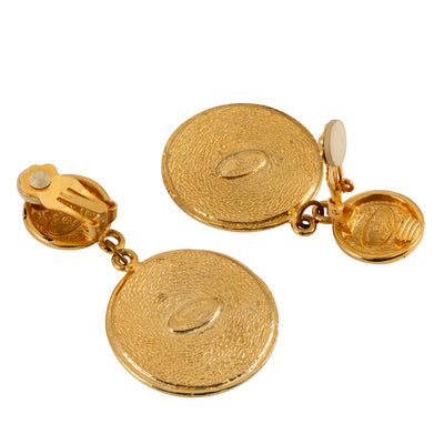 Chanel Gold 31 Rue Cambon Dangle Earrings