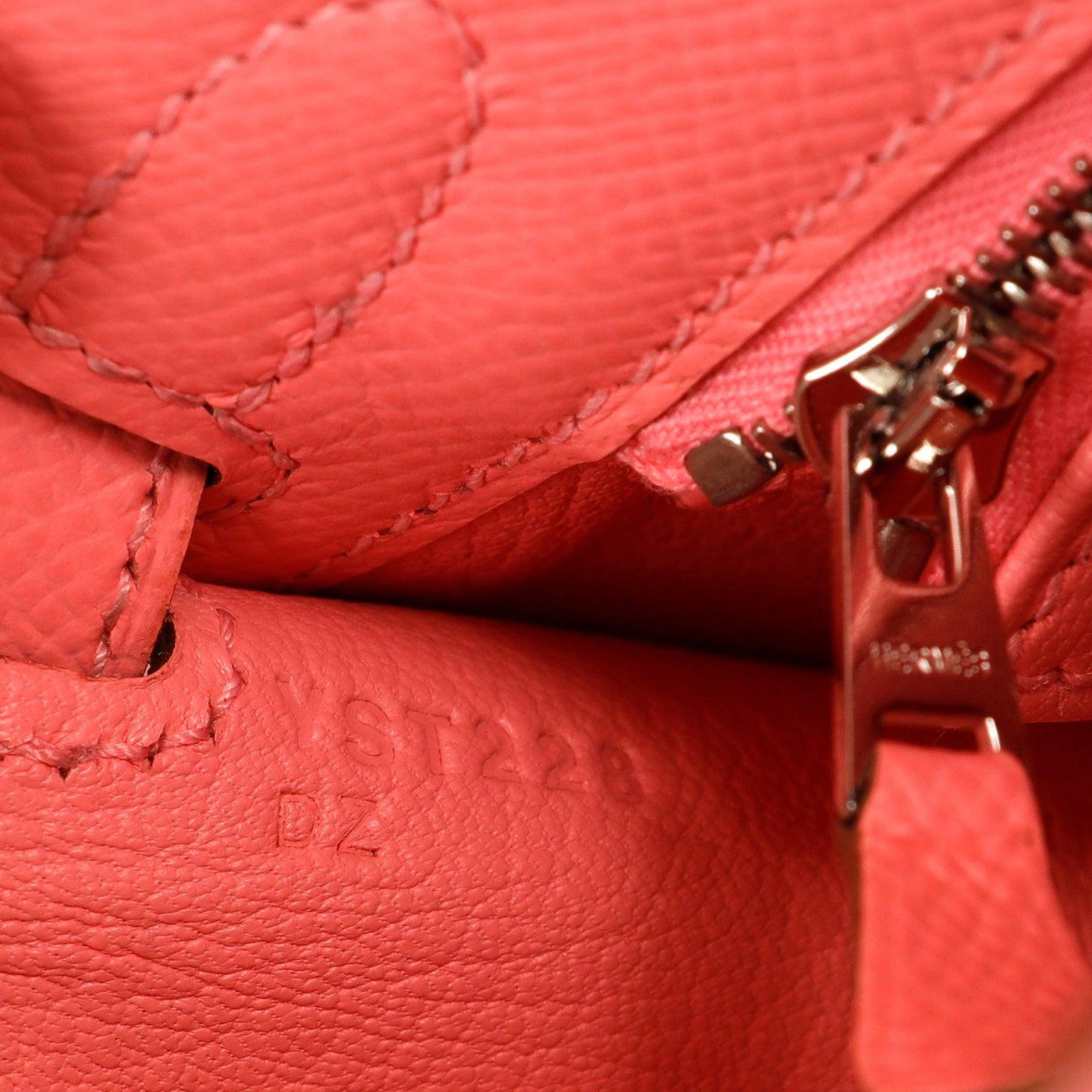 Hermès New 25cm Rose Confetti Sellier Epsom Kelly with Palladium Hardware - Only Authentics