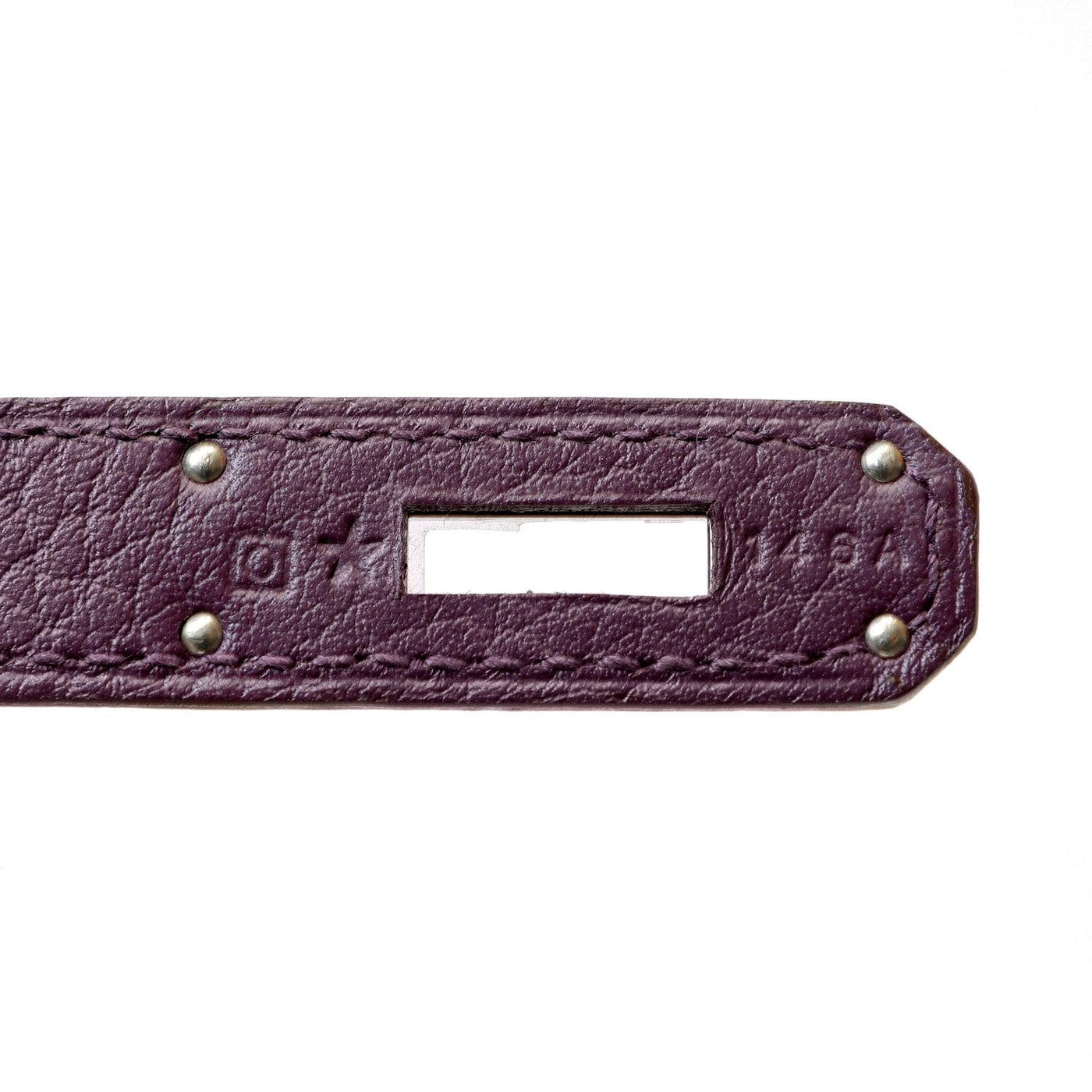 Hermès 40cm Purple Fjord Leather Birkin with Palladium - Only Authentics