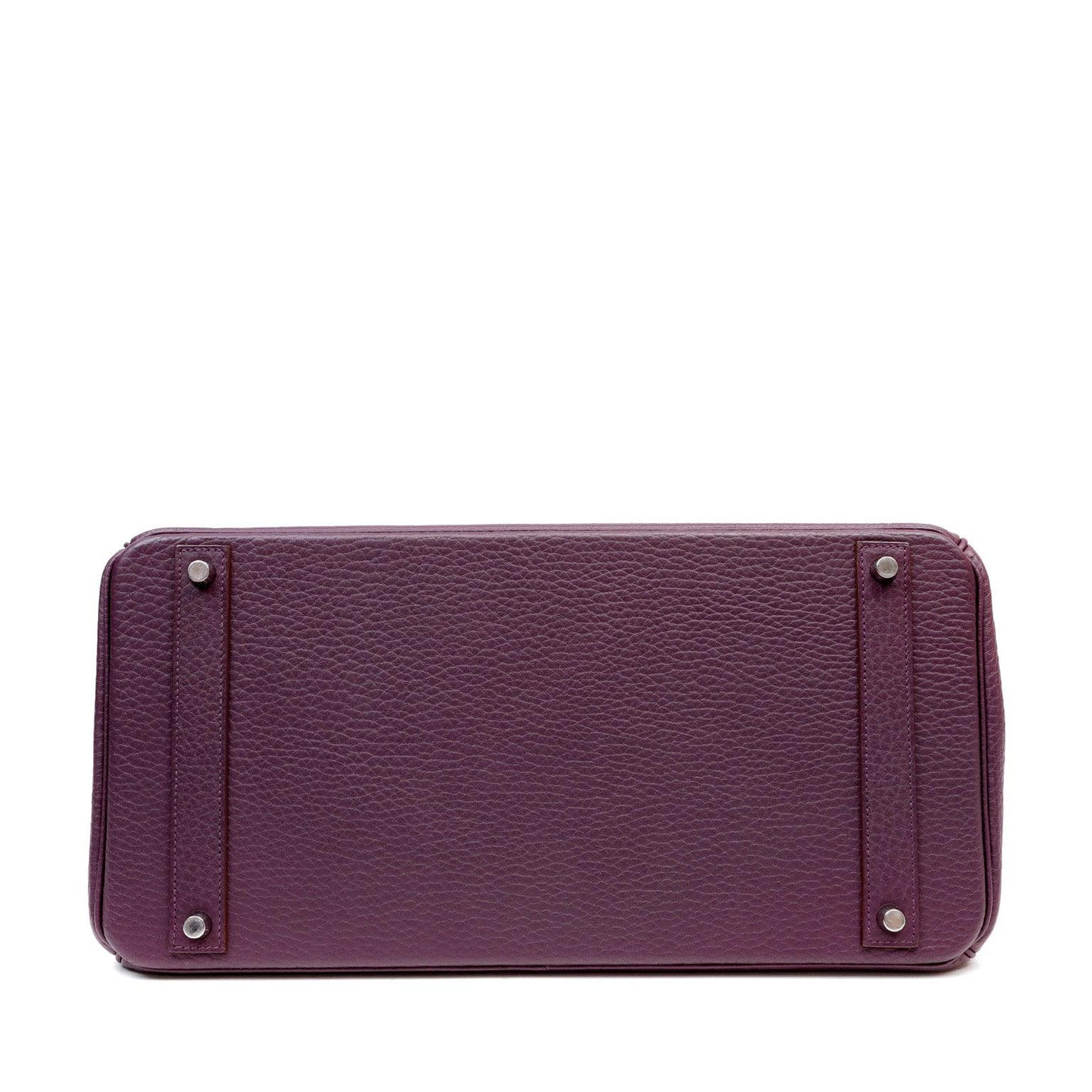 Hermès 40cm Purple Fjord Leather Birkin with Palladium - Only Authentics