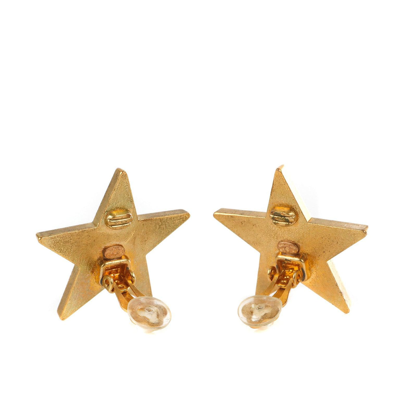 Chanel Enamel CC Star Earrings - Only Authentics