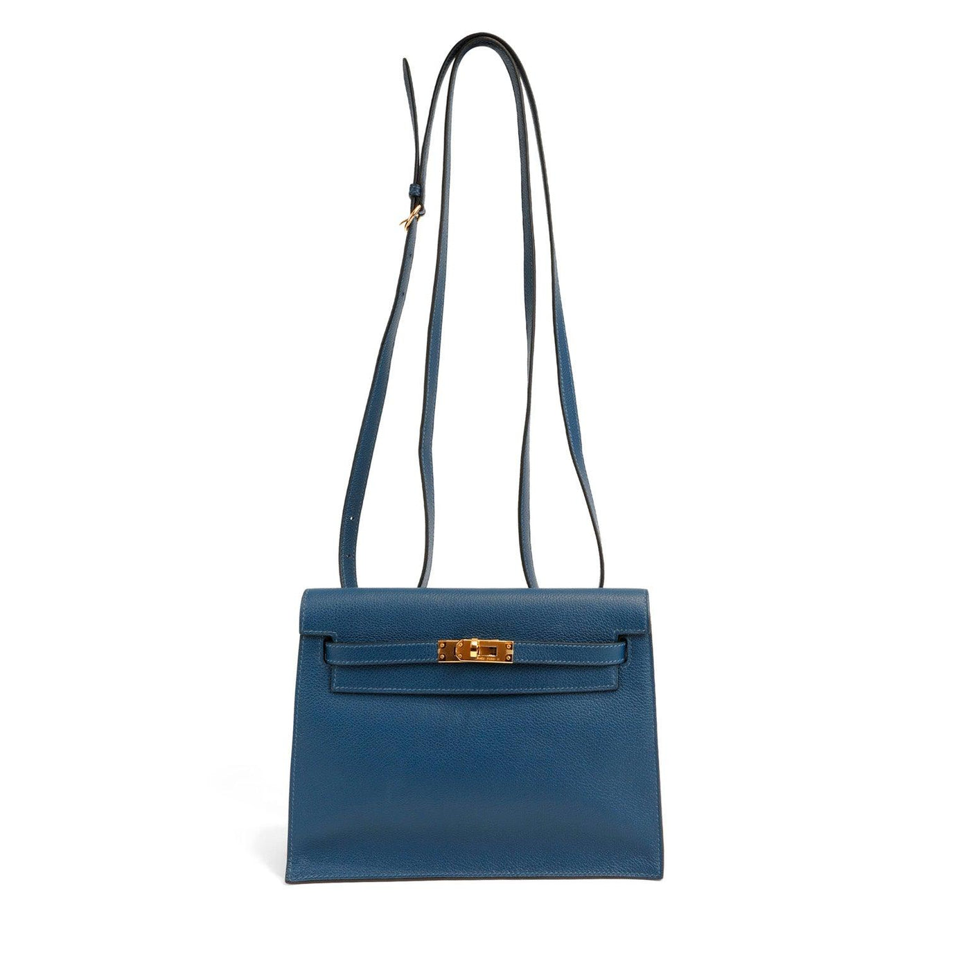 Hermès Teal Blue Evercolor Kelly Danse II Crossbody Waist Bag – Only  Authentics