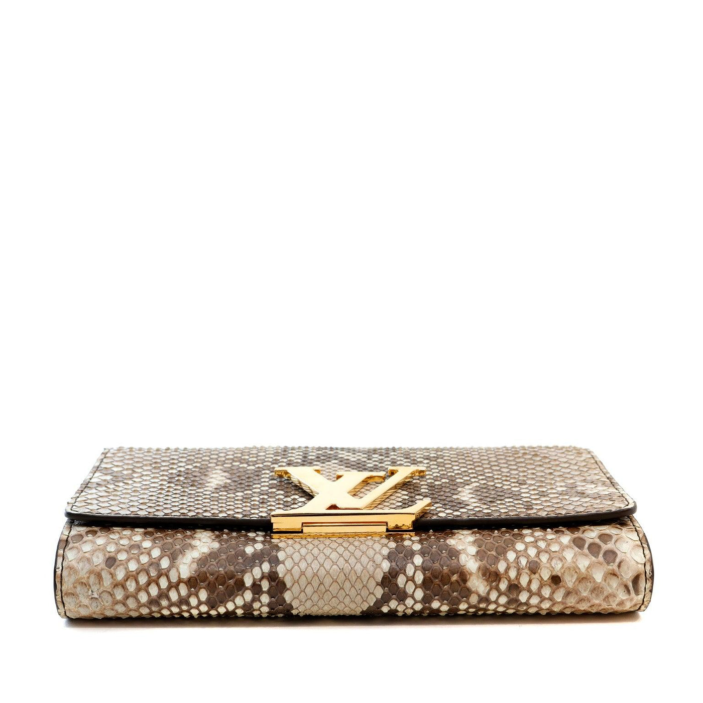 Louis Vuitton Beige Python Louise GM Chain Bag - Only Authentics