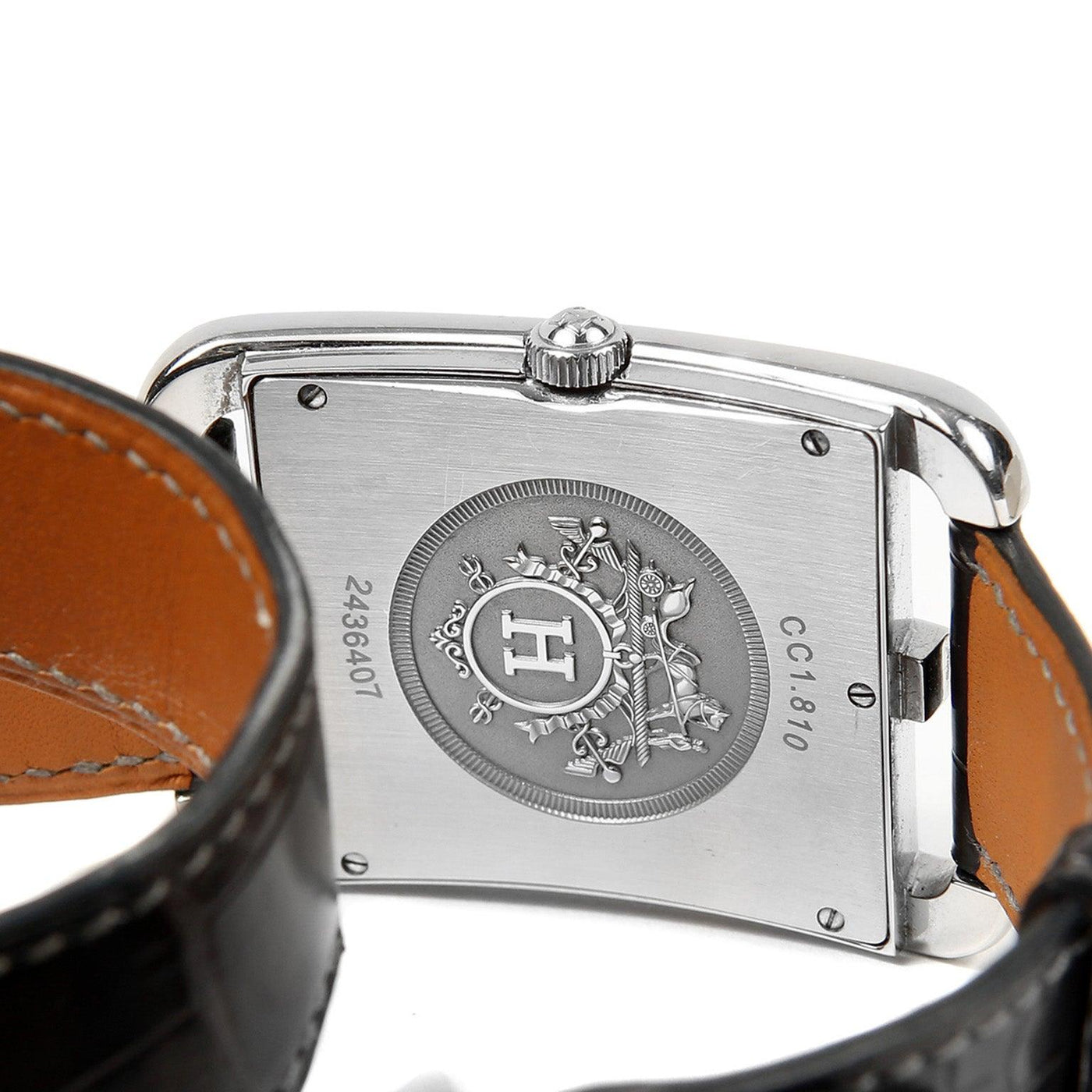 Hermès Cape Cod Watch Black Alligator Double Tour Band - Only Authentics