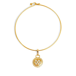 Hermès Gold Eclipse Cutout Disc Choker - Only Authentics