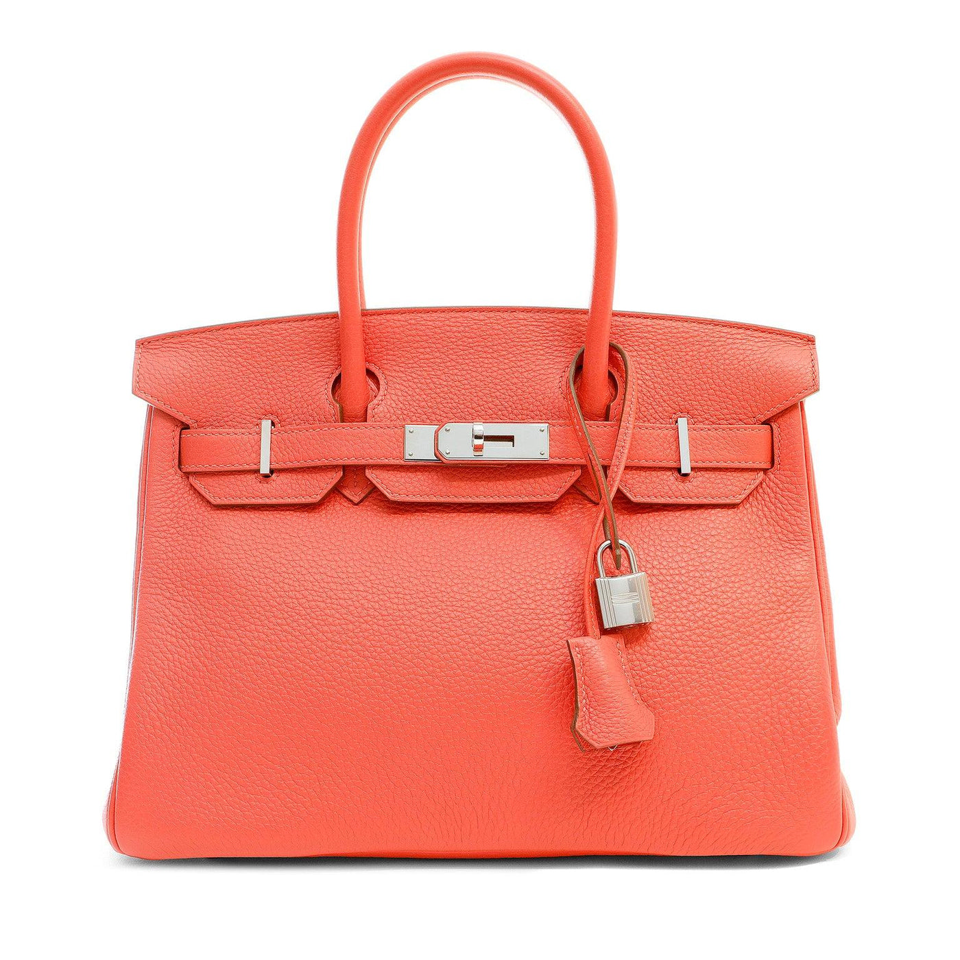 Hermès 30cm Rose Orange Togo Birkin w/ Palladium Hardware - Only Authentics