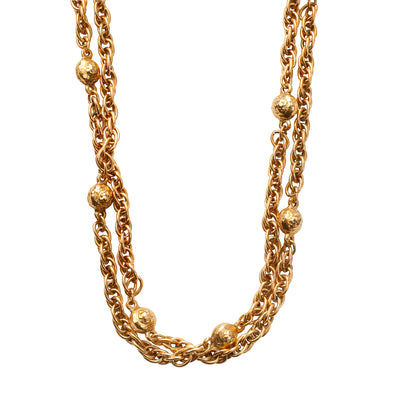 Chanel Vintage Gold Sautoir Necklace
