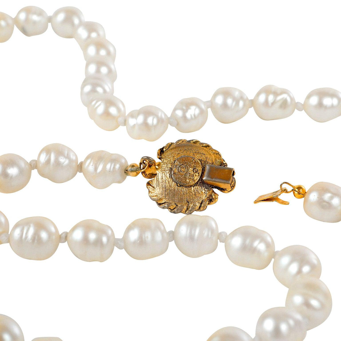 Chanel Long White Pearl Necklace - Only Authentics