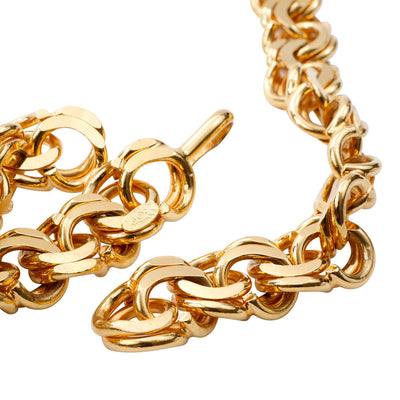 Chanel Double Thick Link Gold Chain Belt